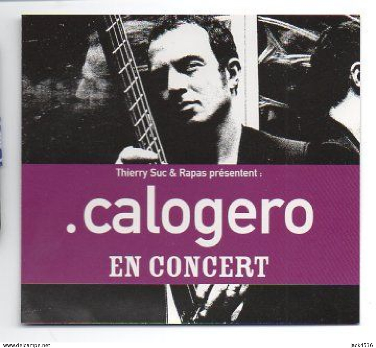 Billet Du Spectacle De CALOGERO - 2005 - ZENITH D' ORLEANS - + Liste De Sa Tournée Et Un Préservatif - Tickets De Concerts