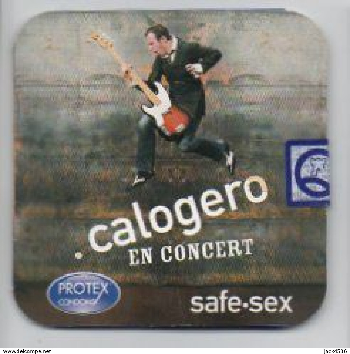 Billet Du Spectacle De CALOGERO - 2005 - ZENITH D' ORLEANS - + Liste De Sa Tournée Et Un Préservatif - Biglietti Per Concerti