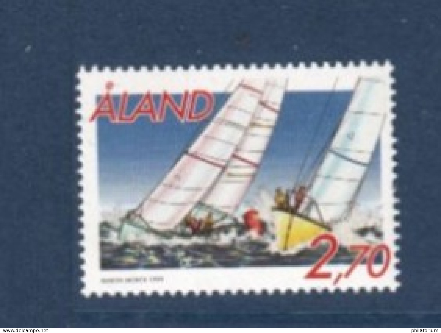 Aland, **, Yv, Mi 158, SG 154, Navigation à Voile, Sport, - Ålandinseln