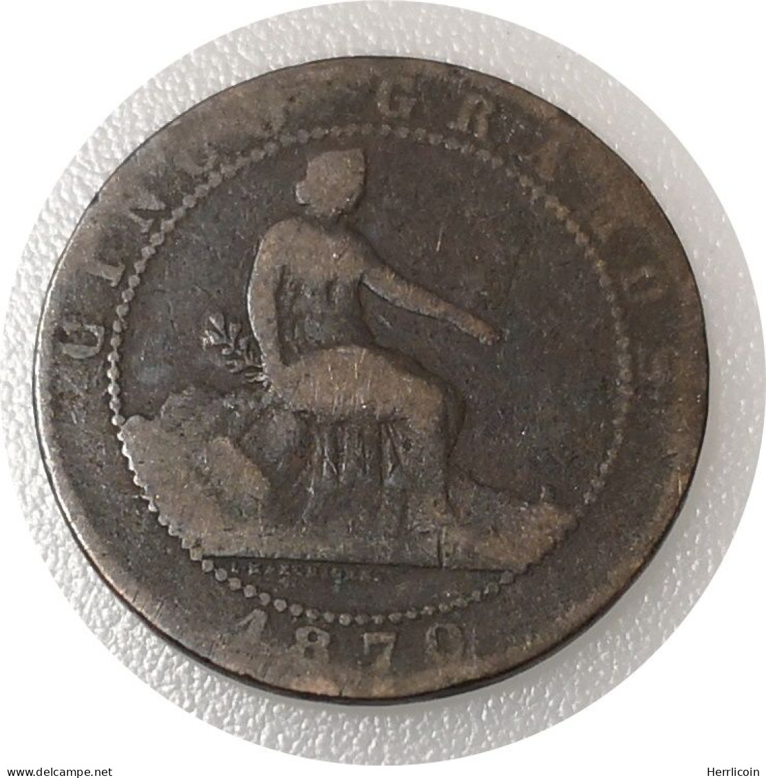 Monnaie Espagne - 1870 - 5 Centimos Gouvernement Provisoire - Primeras Acuñaciones