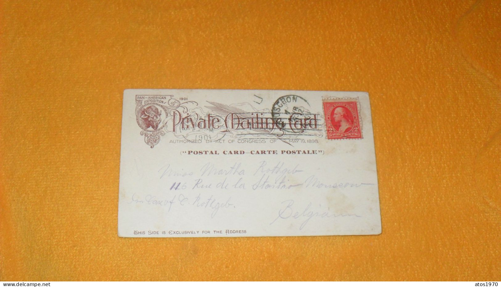 CARTE POSTALE ANCIENNE CIRCULEE DE 1911../ LAFAYETTE SQUARE BUFFALO N.Y...ARTHUR LIVINGSTON..CACHETS + TIMBRE - Buffalo
