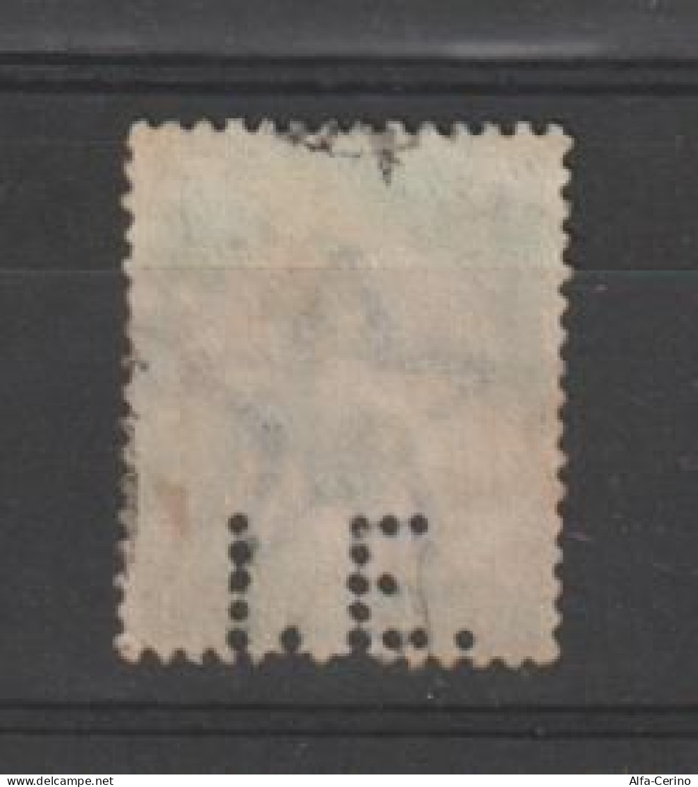 INDIA:  1911/26  GEORGE  V°  -  2 A. 6 P. USED  STAMP  -  PERFIN  -  YV/TELL. 84 - 1911-35  George V