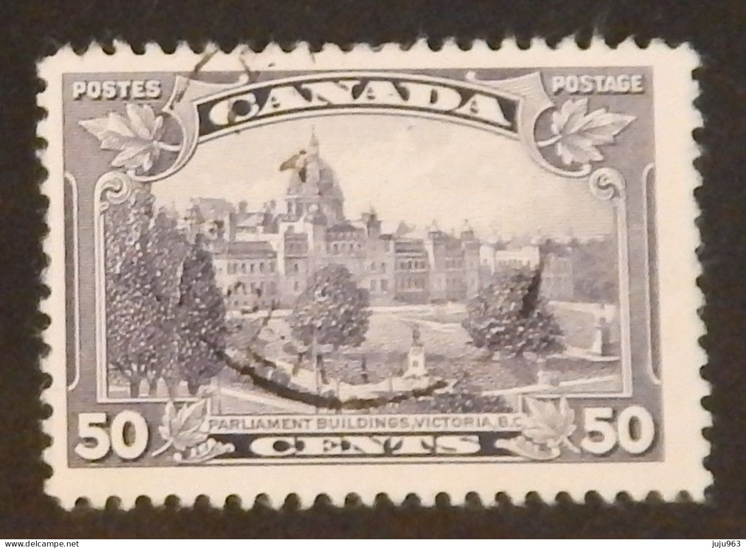 CANADA YT 188 OBLITÉRÉ "LE PARLEMENT A VICTORIA" ANNÉE 1935 - Oblitérés