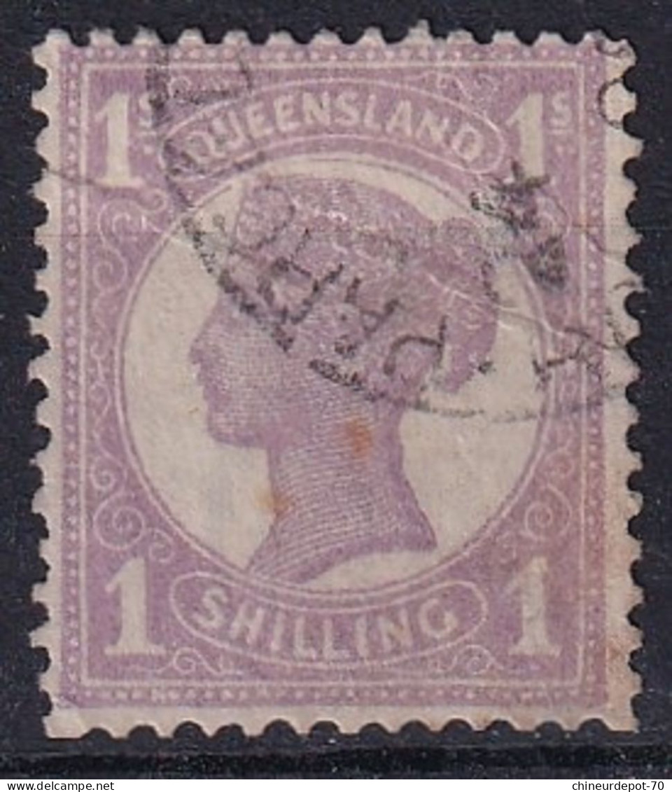 Queensland QUEEN VICTORIA 1 SHILLING - Gebruikt