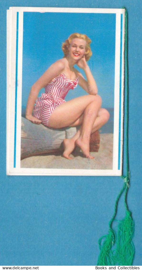 H-0700 * Calendario 1962 6,2 X 8,9 Cm "AL MARE" Parrucchiere Dimech Carmelo Mariella, Roma, Pin-up Girls Ragazze Bikini - Petit Format : 1961-70