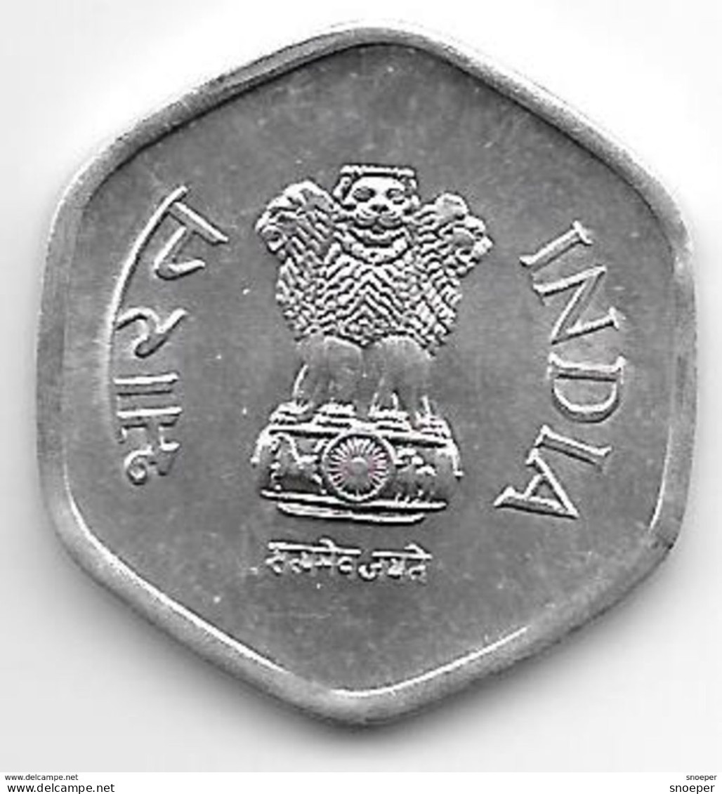 *INDIA 20 PAISA 1982 H  KM 44  Unc Without Mintmark !! - Inde