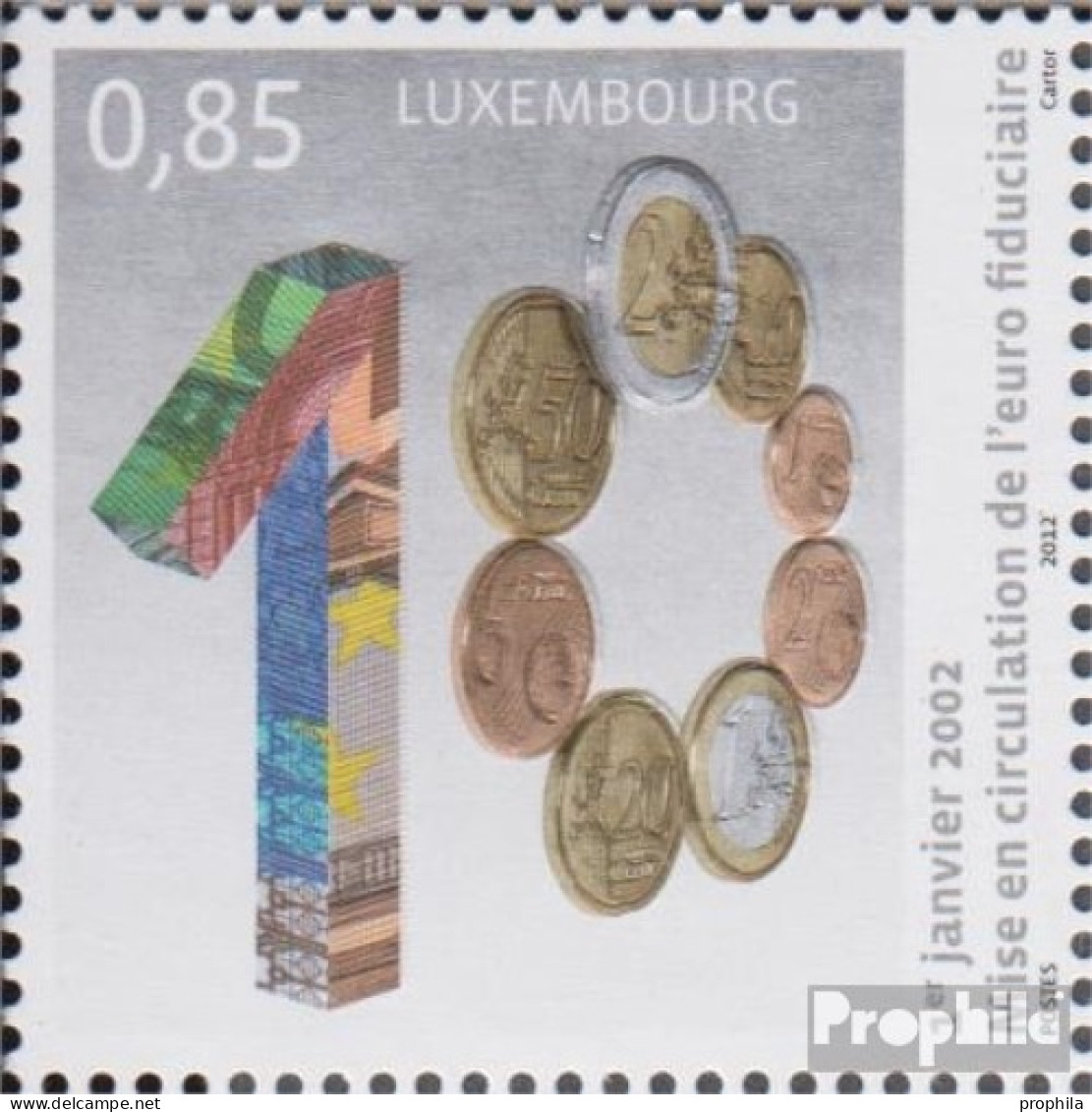 Luxemburg 1934 (kompl.Ausg.) Postfrisch 2012 Euro Bargeld - Neufs