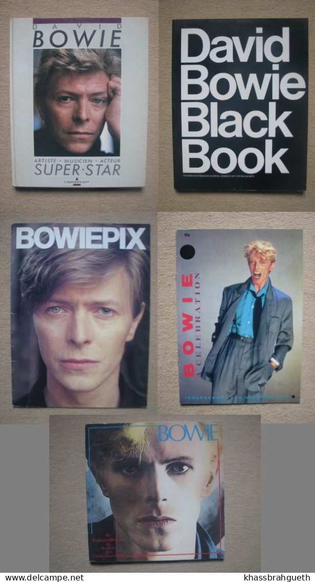 DAVID BOWIE - SUPERSTAR / BLACK BOOK / BOWIEPIX... LOT 5 LIVRES - Musik