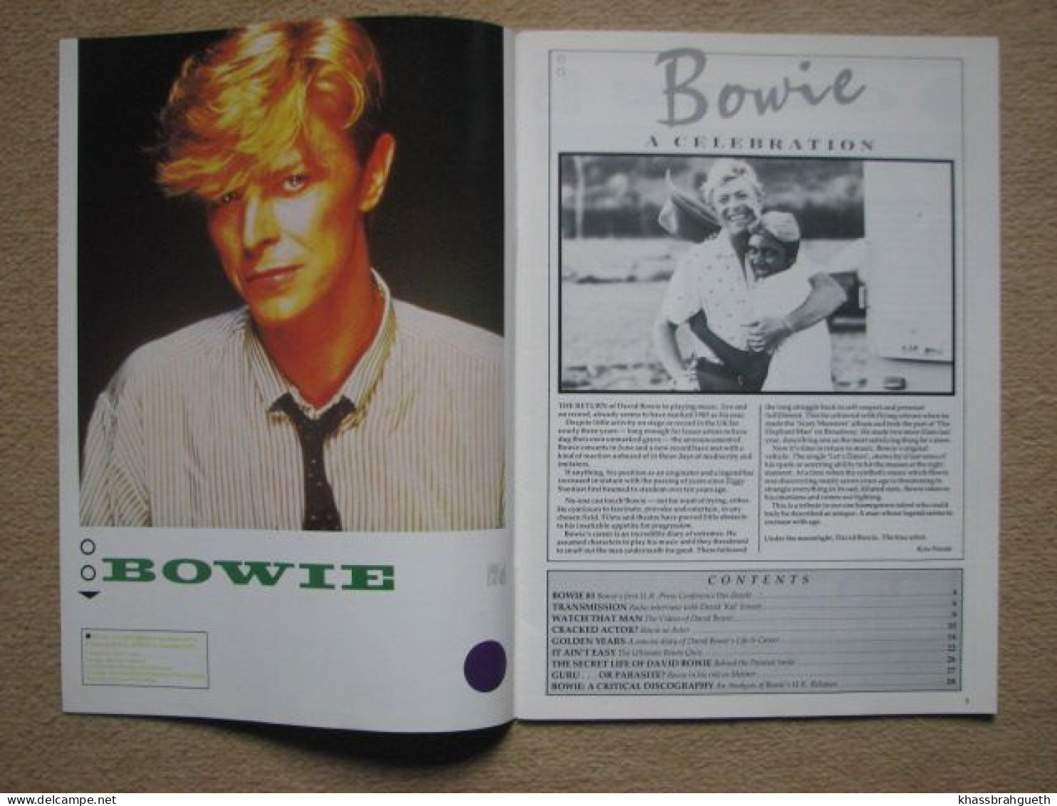 DAVID BOWIE - SUPERSTAR / BLACK BOOK / BOWIEPIX... LOT 5 LIVRES