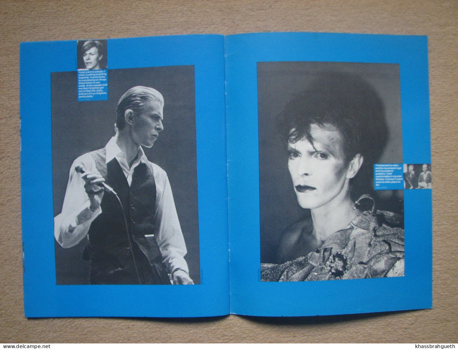 DAVID BOWIE - SUPERSTAR / BLACK BOOK / BOWIEPIX... LOT 5 LIVRES