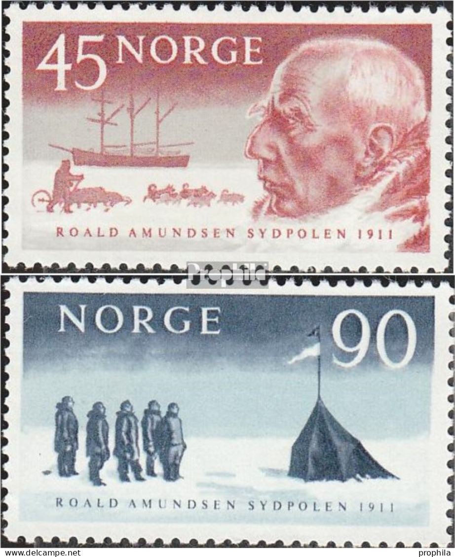 Norwegen 462-463 (kompl.Ausg.) Postfrisch 1961 Ankunft Amundsens Auf Südpol - Nuevos