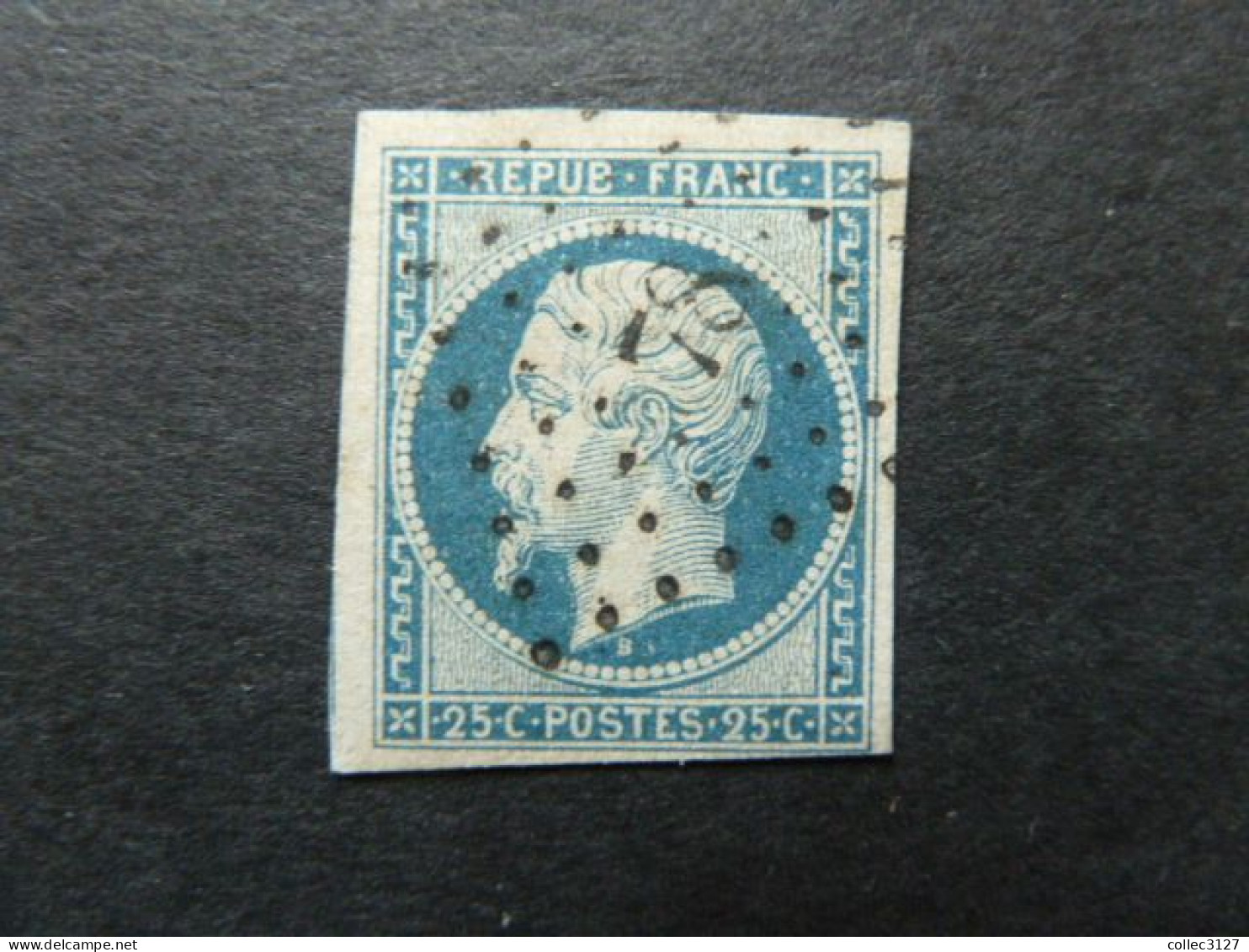 H2 - Présidence YT 10 25c Bleu - Bel Exemplaire Oblitéré Losange PC 78 Angers - 1852 Louis-Napoleon