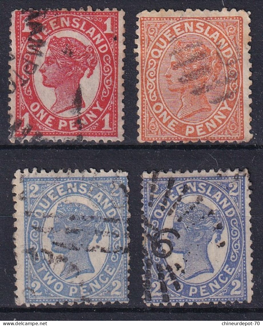 Queensland QUEEN VICTORIA - Used Stamps