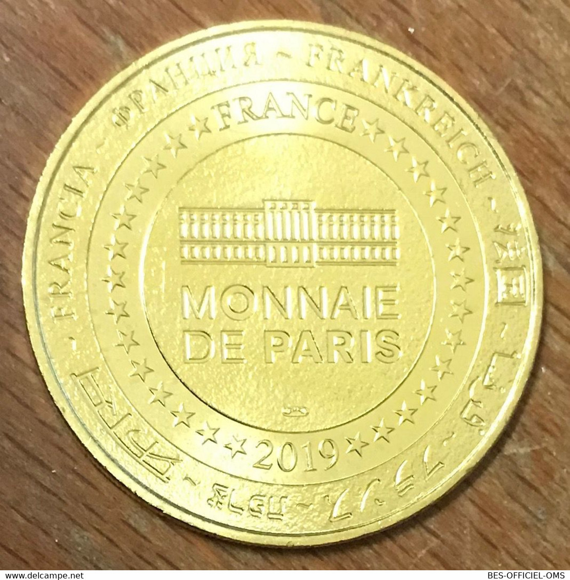 62 BOULOGNE SUR MER REQUIN TAUREAU NAUSICAÄ MDP 2019 MEDAILLE MONNAIE DE PARIS JETON TOURISTIQUE MEDALS COINS TOKENS - 2019