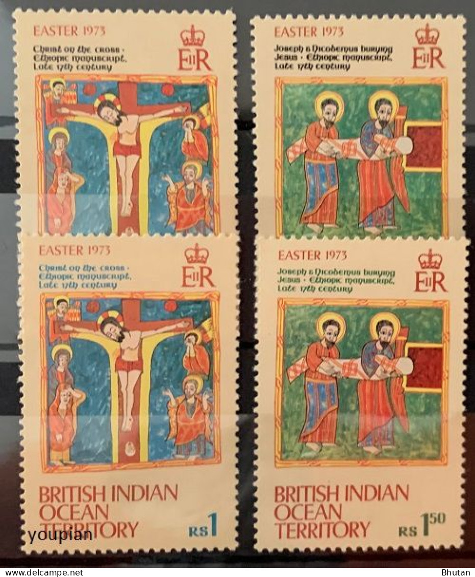 British Indian Ocean Territories 1973, Easter, MNH Stamps Set - Territoire Britannique De L'Océan Indien