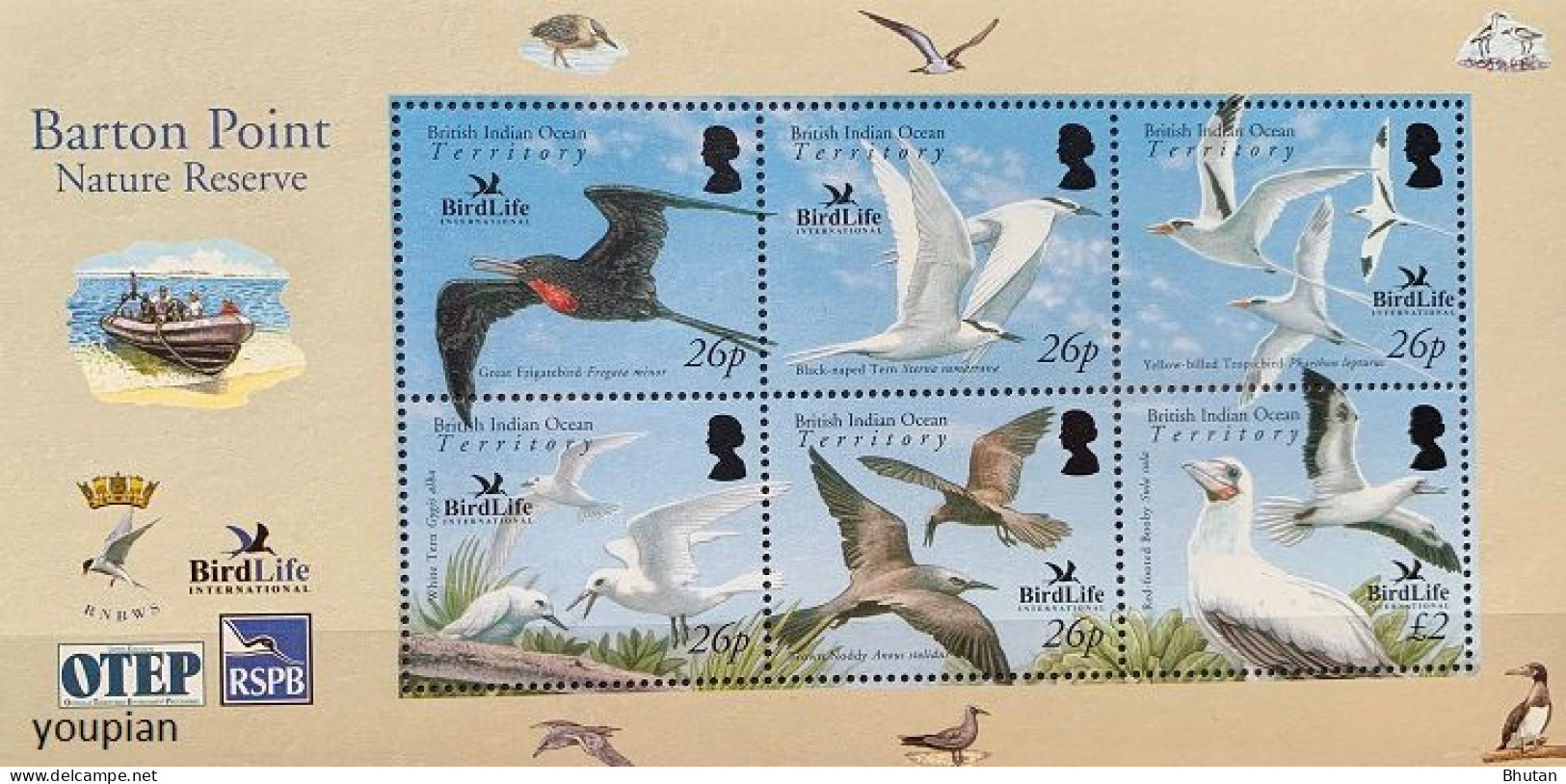 British Indian Ocean Territories 2006, Barton Point Nature Reserve, MNH S/S - Britisches Territorium Im Indischen Ozean