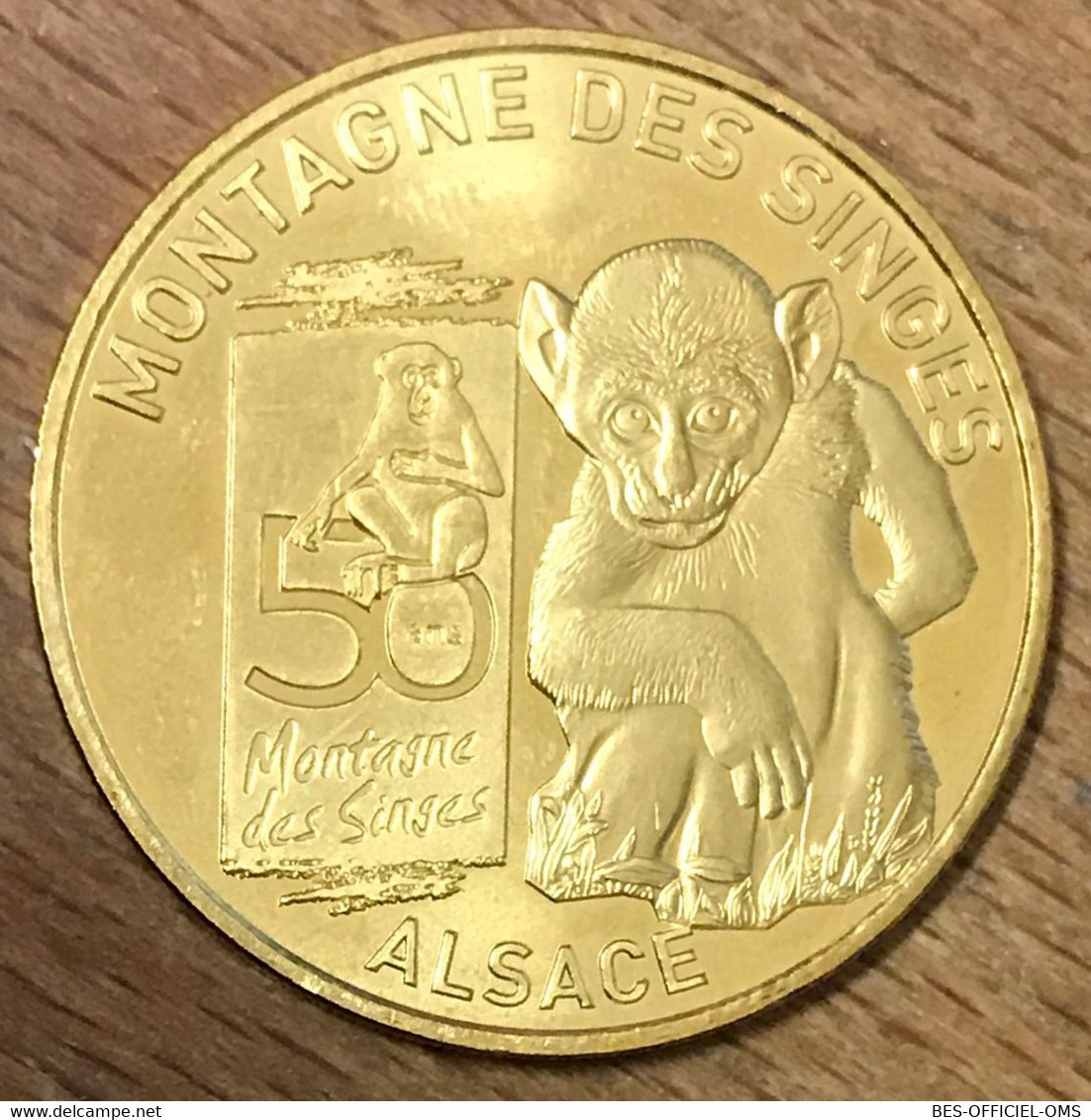 67 KINTZHEIM MONTAGNE DES SINGES 50 ANS MDP 2019 MÉDAILLE SOUVENIR MONNAIE DE PARIS JETON TOURISTIQUE MEDALS COIN TOKENS - 2019