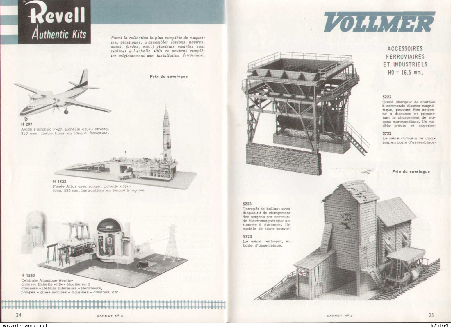 Catalogue RIVAROSSI 1959 Carnet N.2 Construction De 2 Reseaux HO - Bruxelles - Francés