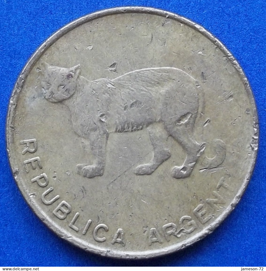 ARGENTINA - 5 Centavos 1985 "Pampas Cat" KM# 97.1 Monetary Reform (1985-1992) - Edelweiss Coins - Argentinië