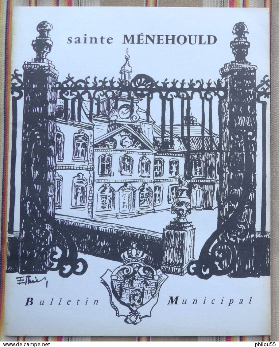 51 SAINTE MENEHOULD Bulletin Municipal N° 1Janvier 1966 Couverture Etienne THIERY (Chaussures) - Champagne - Ardenne