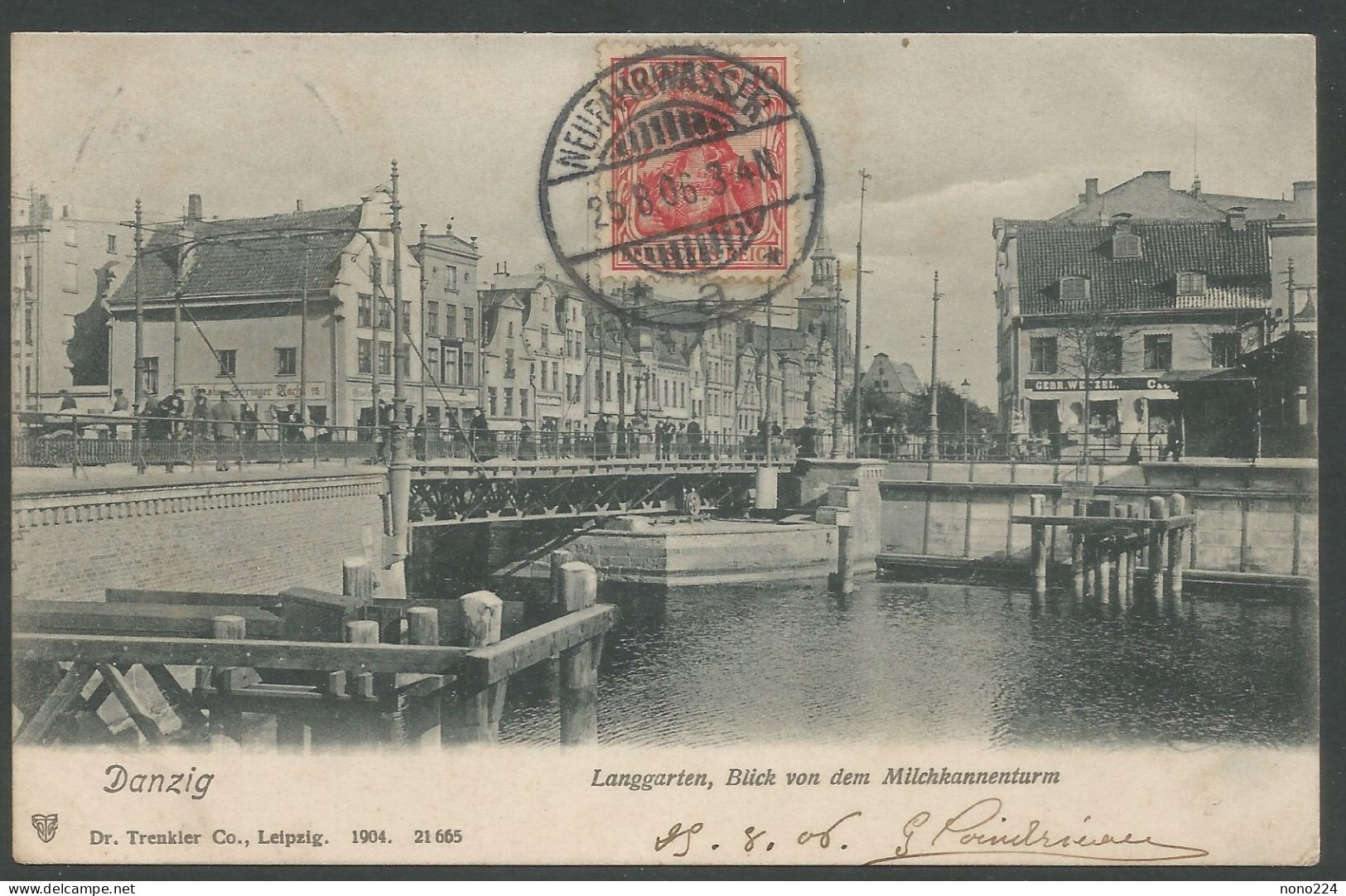 Carte P de 1906 ( Danzig )