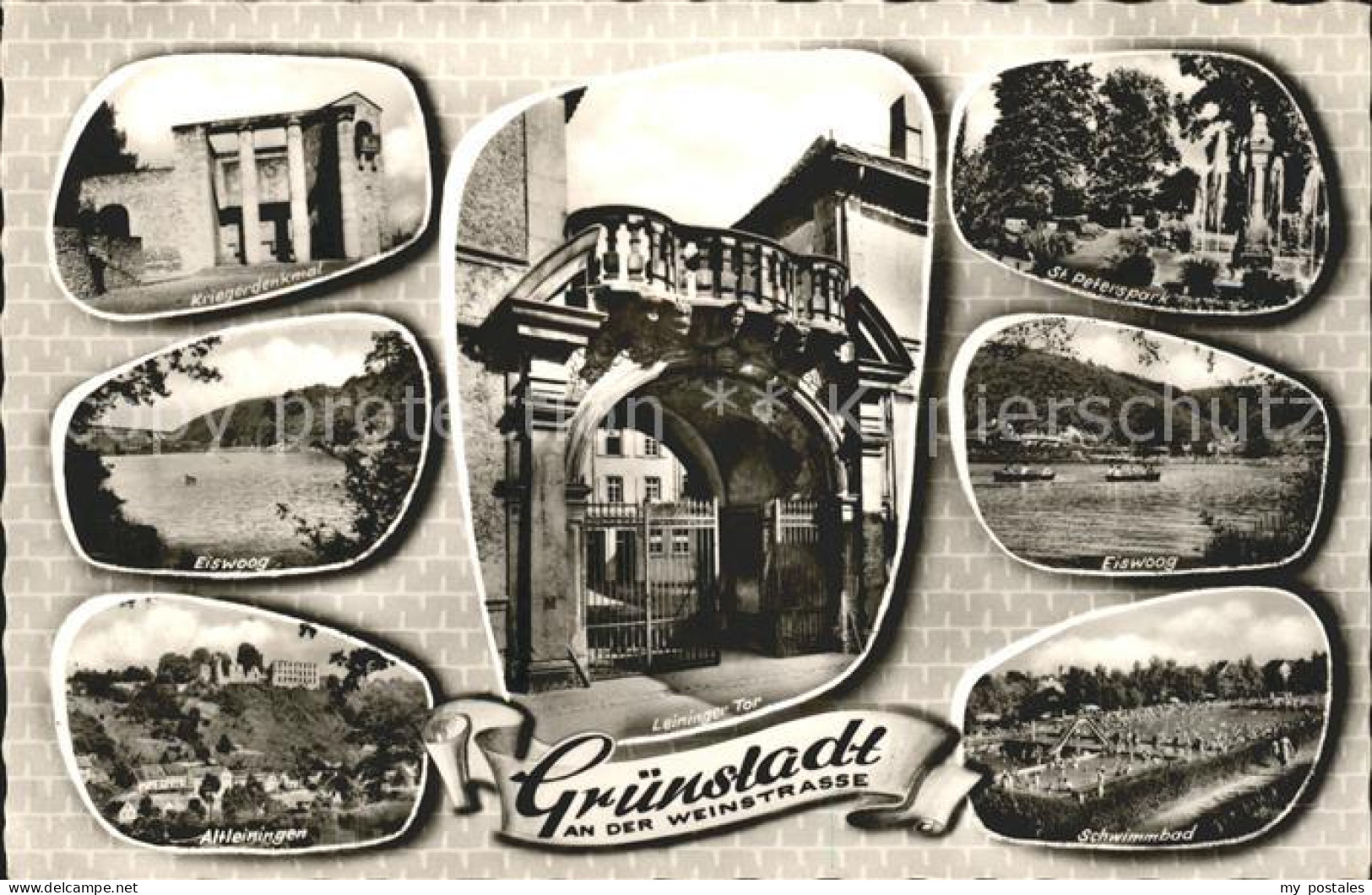 41787698 Gruenstadt Kriegerdenkmal Eiswoog Leininger Tor Gruenstadt - Gruenstadt