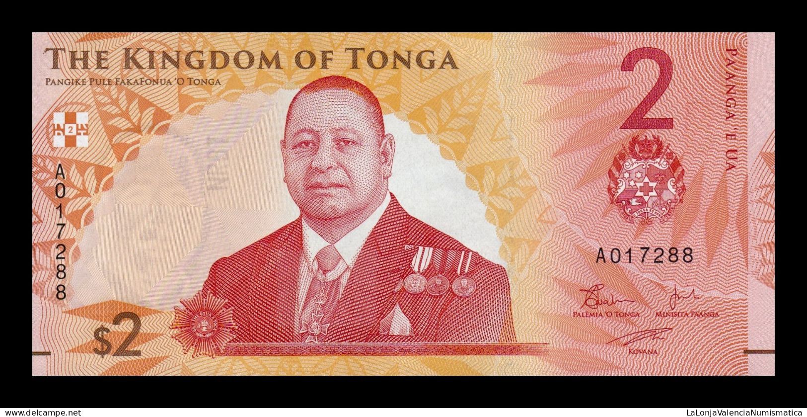 Tonga 2 Pa`anga 2023 (2024) Pick 50 New Sc Unc - Tonga