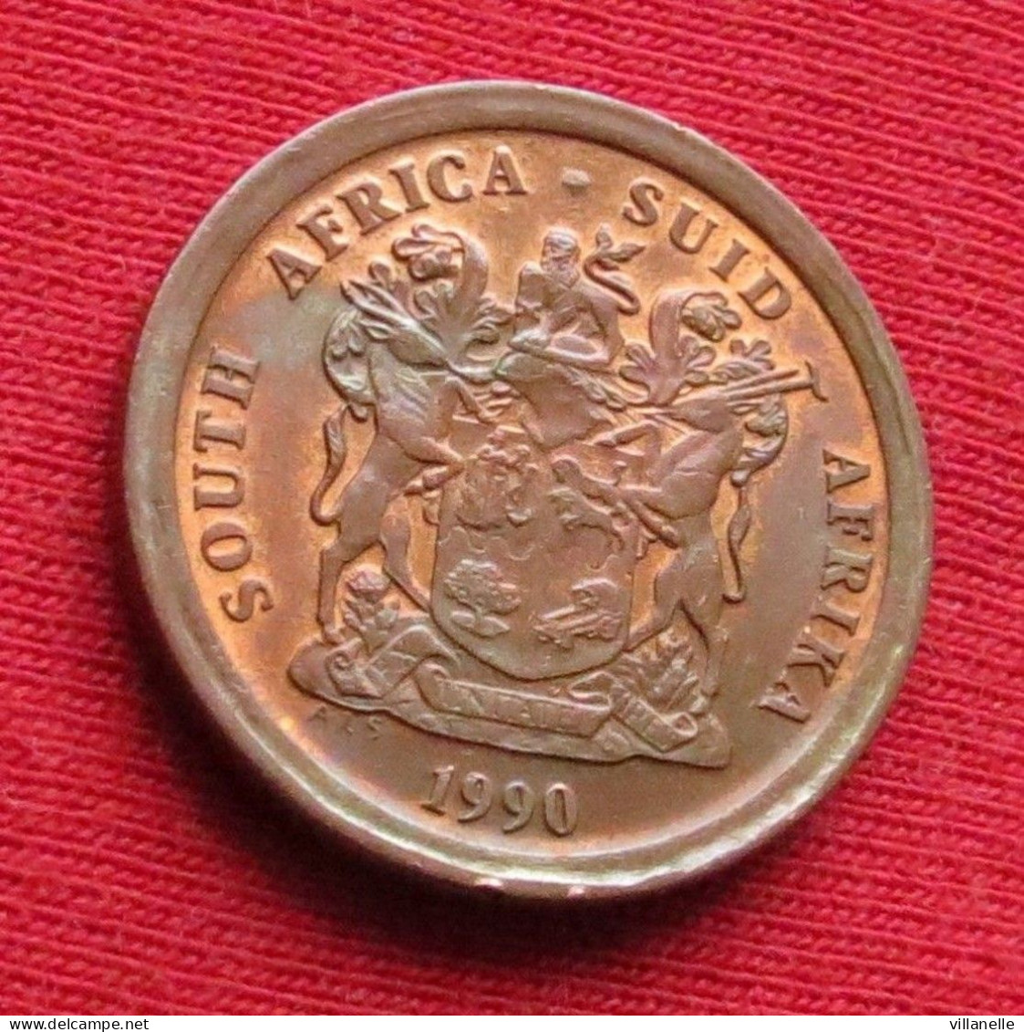 South Africa 5 Cents 1990 KM# 134 *VT Bird  Africa Do Sul RSA Afrique Do Sud Afrika - South Africa