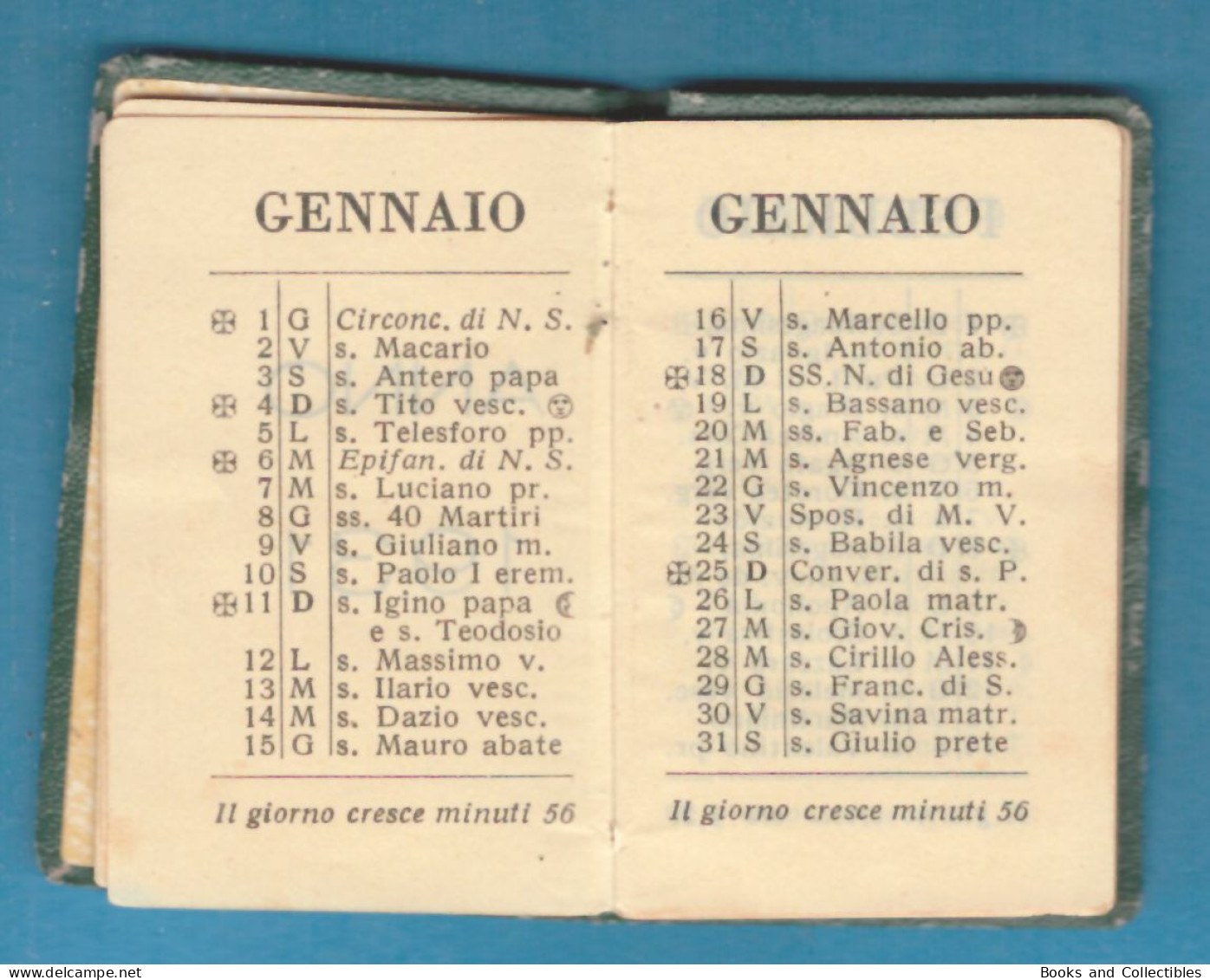 H-0700 * Calendario A Libretto 1931 - 4,4 X 6,8 Cm - Tamaño Pequeño : 1921-40