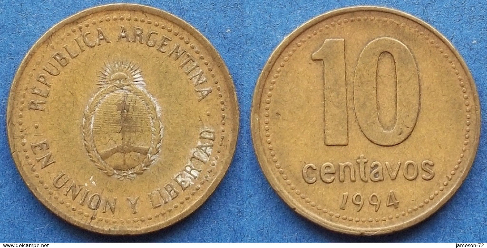 ARGENTINA - 10 Centavos 1994 KM# 107 Monetary Reform (1992) - Edelweiss Coins - Argentina