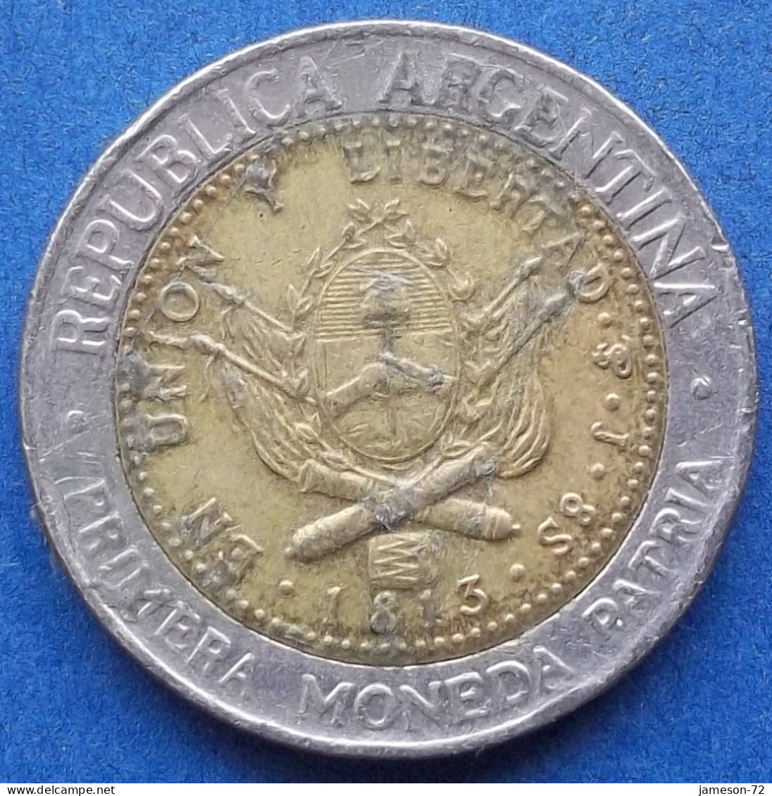 ARGENTINA - 1 Peso 1996 KM# 112.1 Monetary Reform (1992) - Edelweiss Coins - Argentine