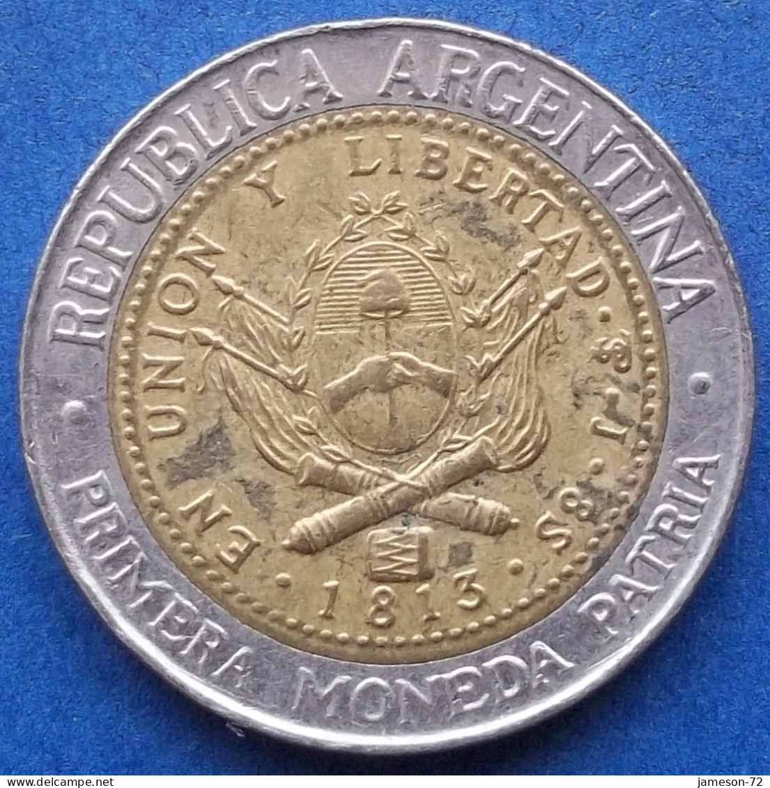 ARGENTINA - 1 Peso 2007 KM# 112.1 Monetary Reform (1992) - Edelweiss Coins - Argentine