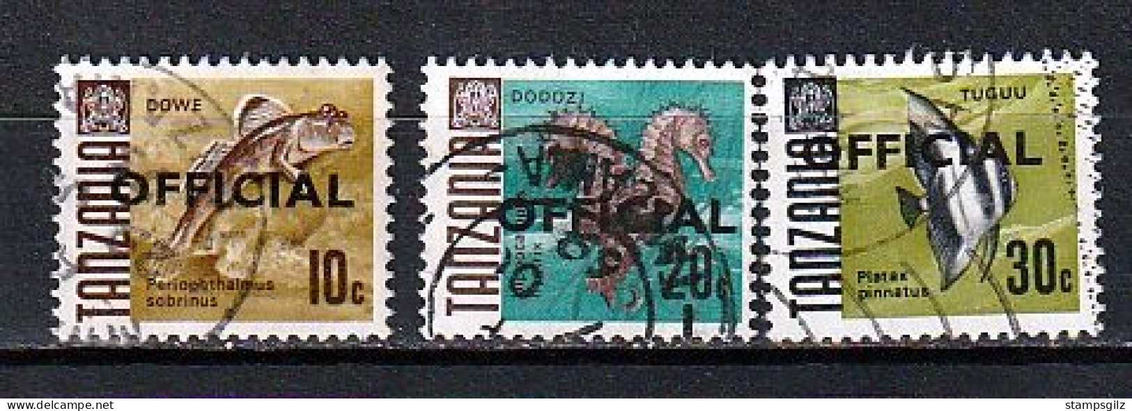 Tanzania: 1967/71 Official - Fish 'Official' - Tanzanie (1964-...)