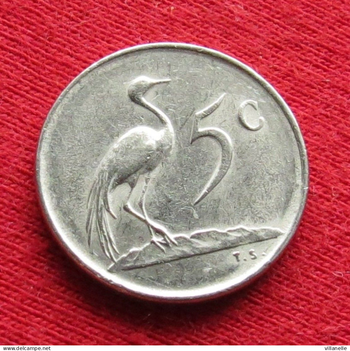 South Africa 5 Cents 1973 KM# 84 *VT Bird  Africa Do Sul RSA Afrique Do Sud Afrika - South Africa