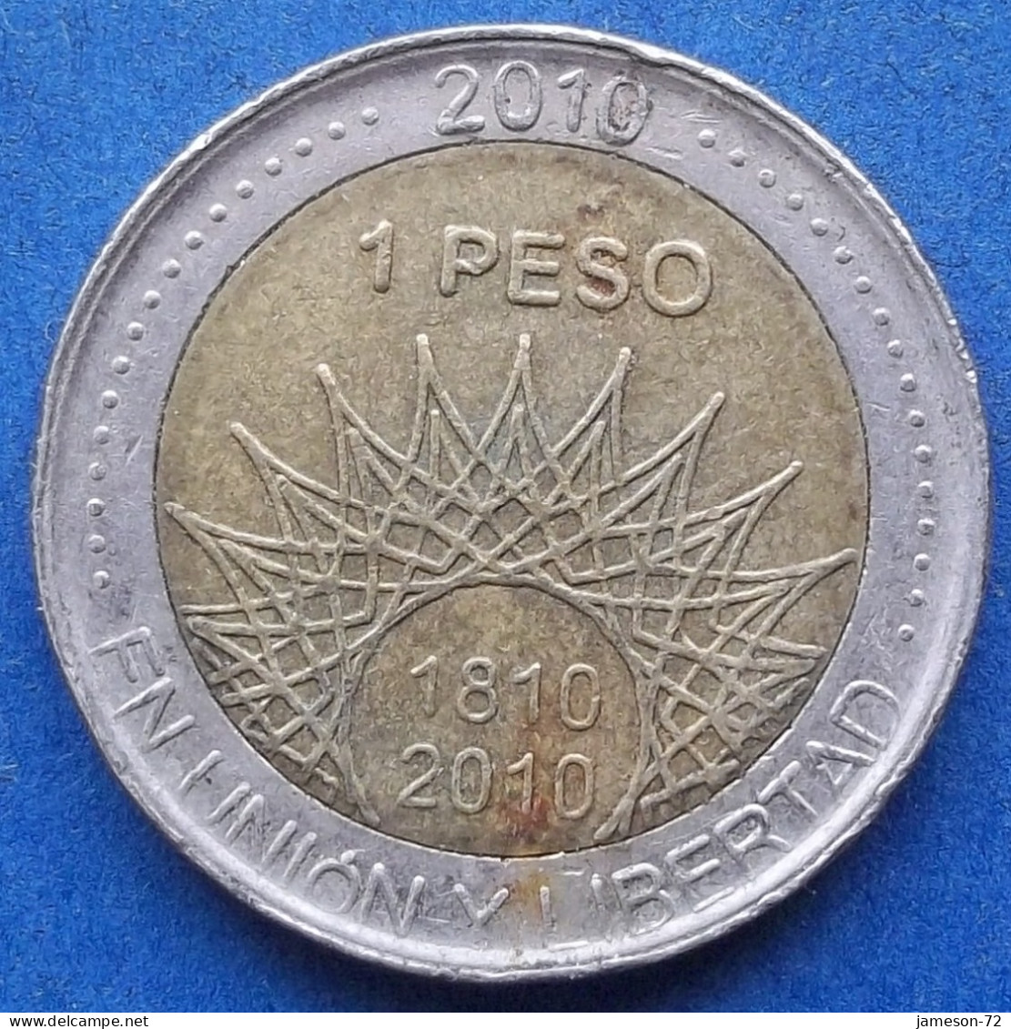 ARGENTINA - 1 Peso 2010 "Glacier Perito Moreno" KM# 160 Monetary Reform (1992) - Edelweiss Coins - Argentine