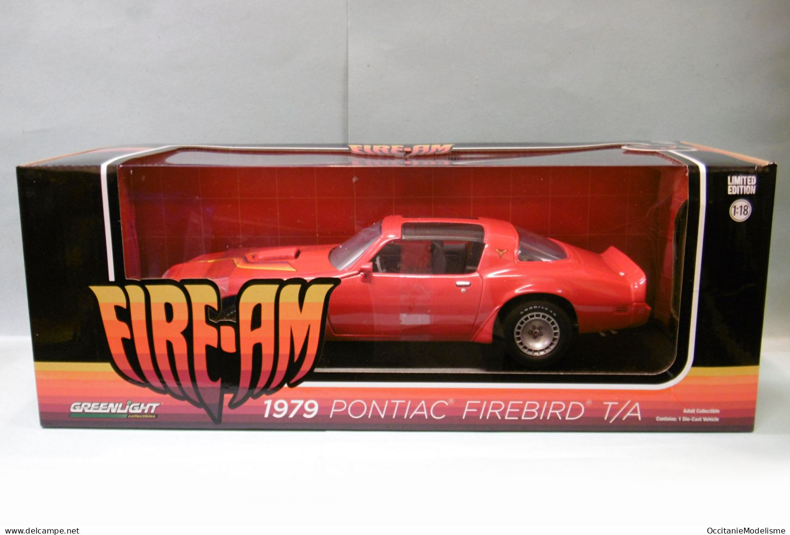 Greenlight - PONTIAC FIREBIRD Fire-Am T/A 1979 Rouge Réf. 13613 Neuf 1/18 - Altri & Non Classificati