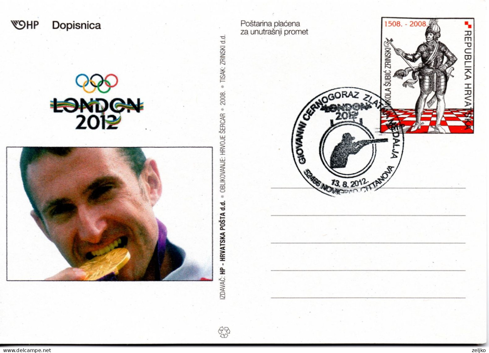 Croatia, Olympic Games 2012 London, Shooting, Gold Medal G. Cernogoraz - Sommer 2012: London