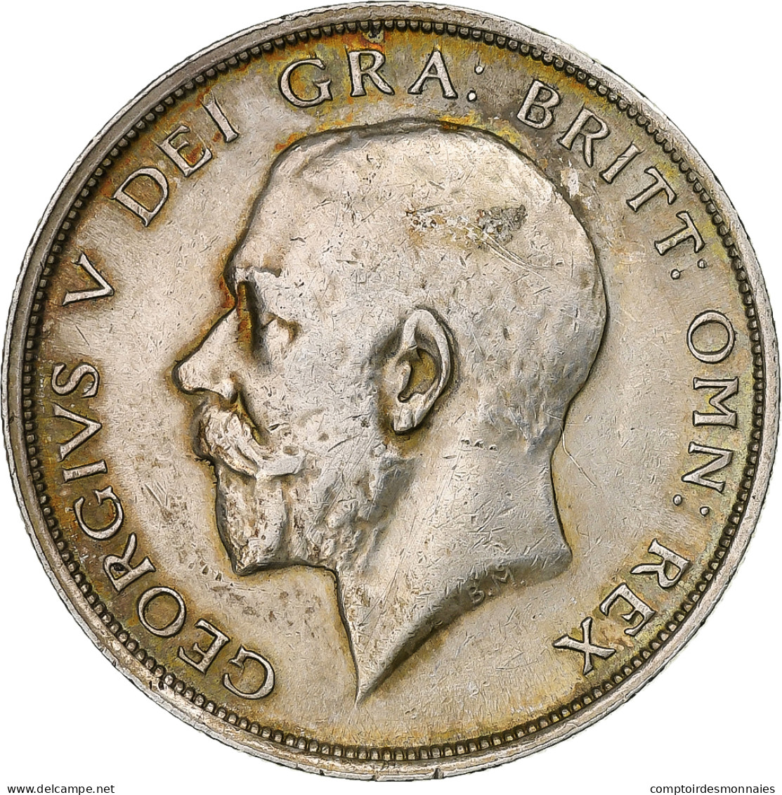 Monnaie, Grande-Bretagne, George V, 1/2 Crown, 1915, TTB, Argent, KM:818.1 - K. 1/2 Crown
