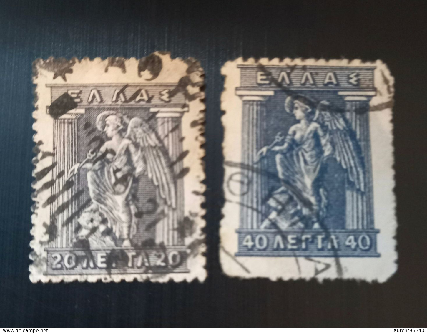 Grèce 1911 -1921 Mythological Figures - Engraved Issue Lot 2 - Usati
