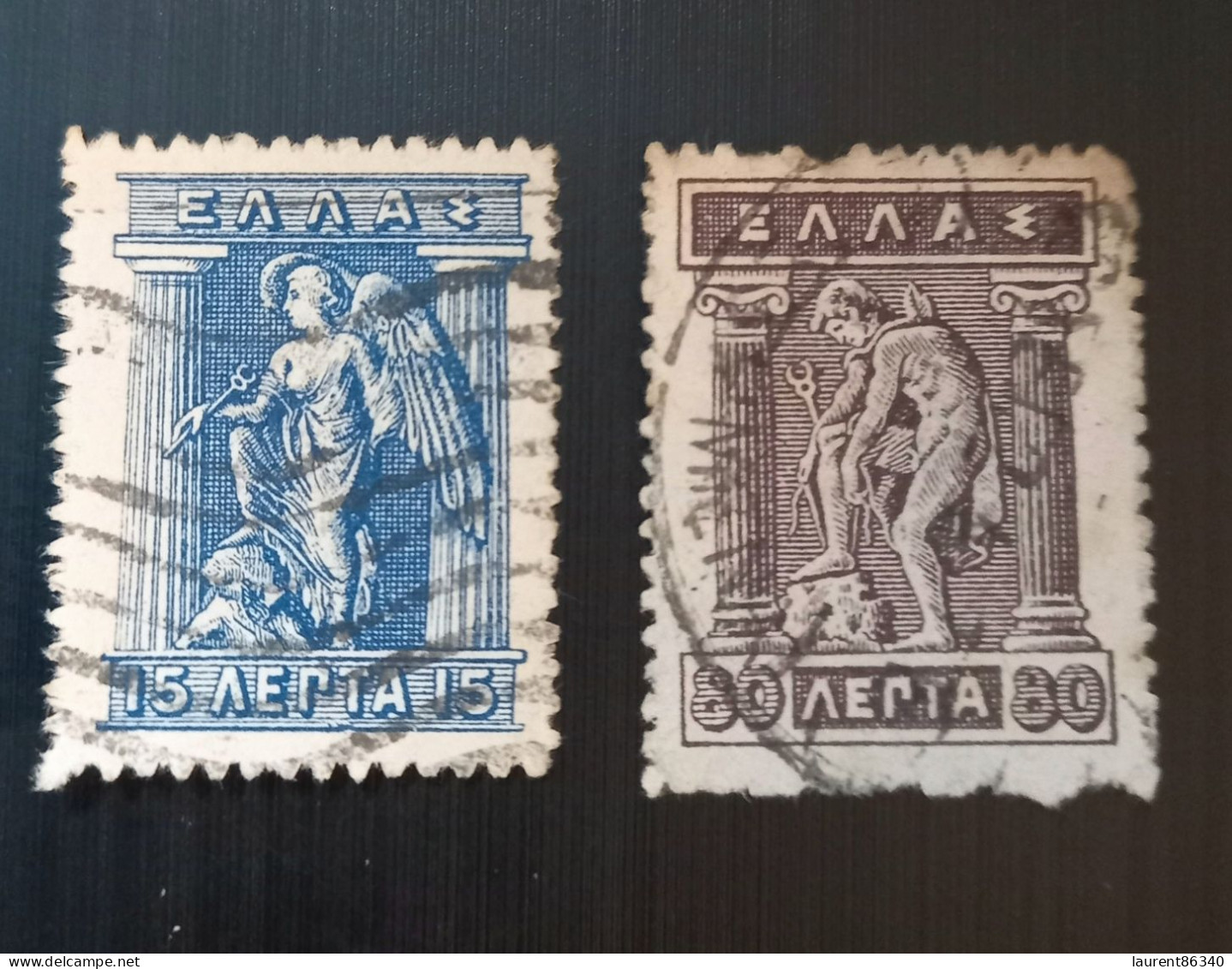 Grèce 1913 -1924 Mythological Figures - As Previous Edition - Lithographic Issue Lot 1 - Used Stamps