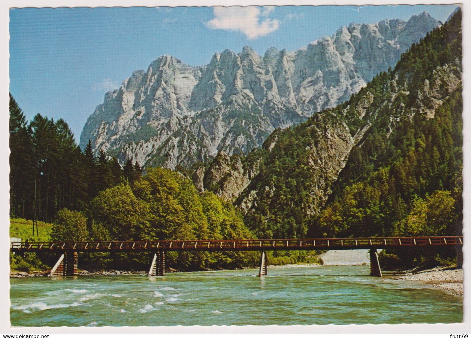 AK 200064 AUSTRIA - Gesäuse - Neuer Johnsbachsteg Gegen Die Hochtorgruppe - Gesäuse