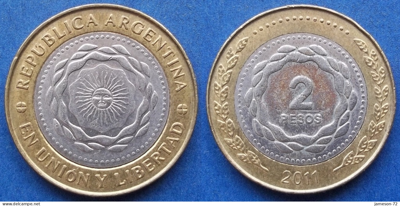 ARGENTINA - 2 Pesos 2011 KM# 165 Monetary Reform (1992) - Edelweiss Coins - Argentina