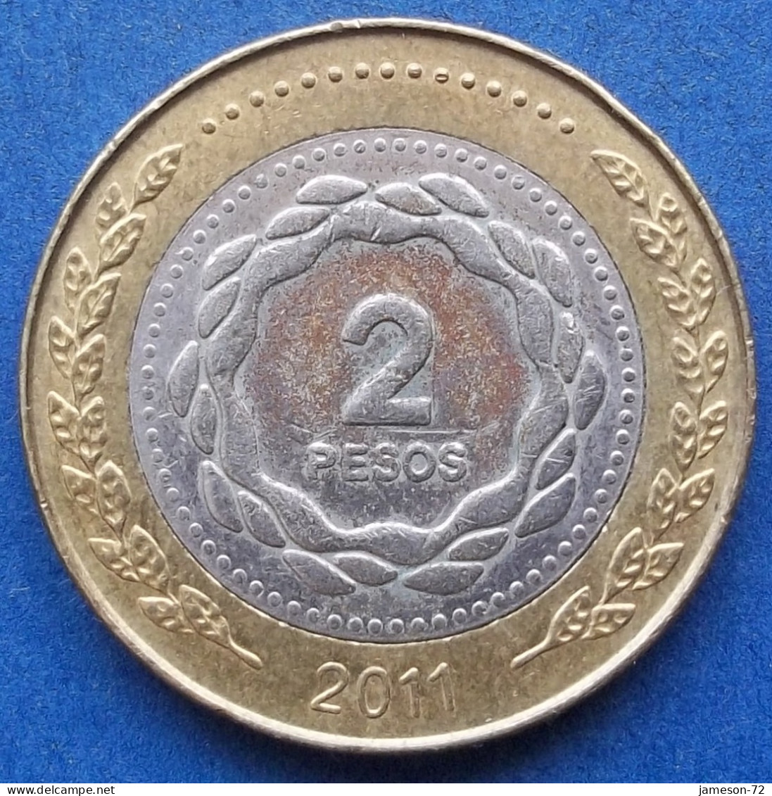 ARGENTINA - 2 Pesos 2011 KM# 165 Monetary Reform (1992) - Edelweiss Coins - Argentine