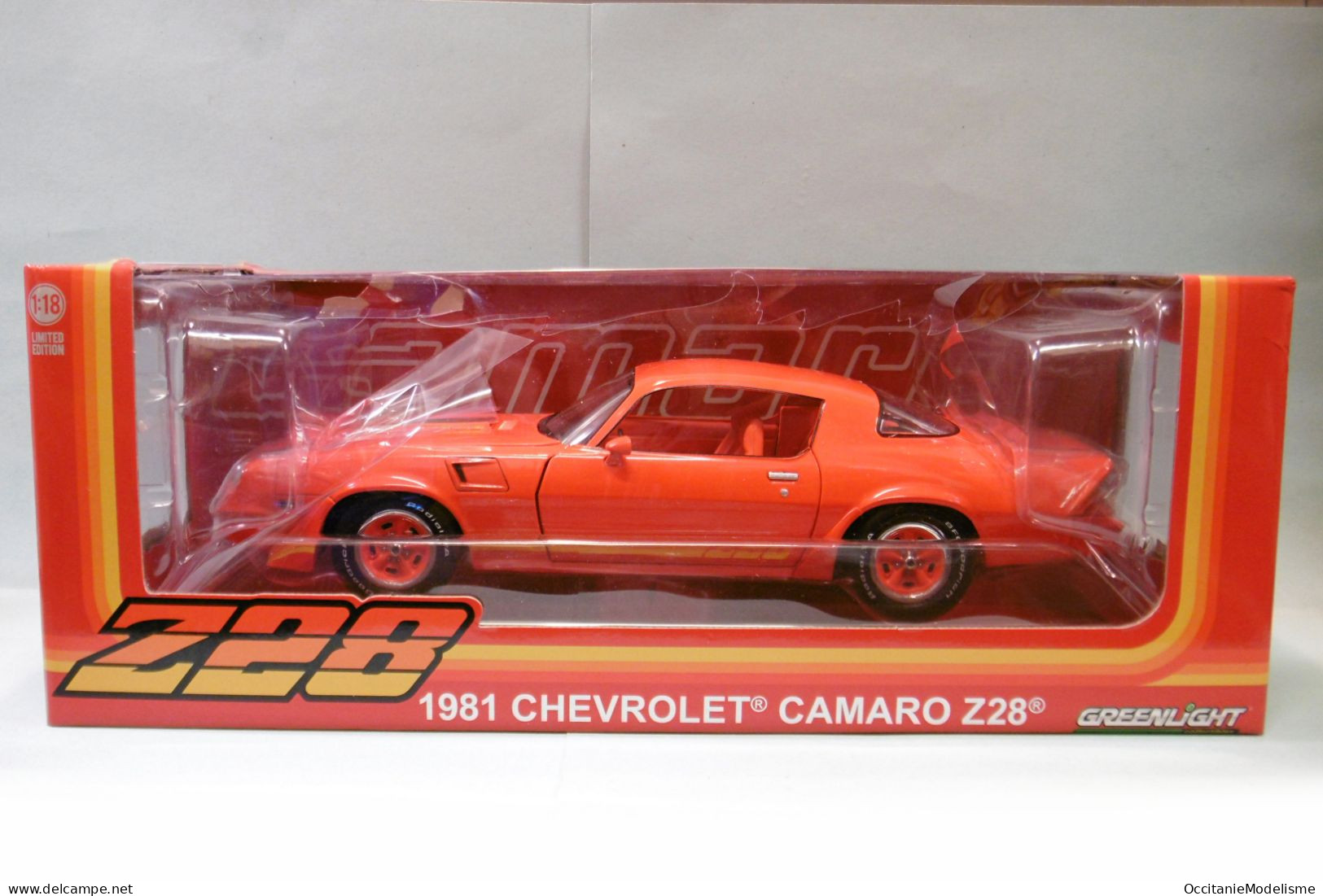 Greenlight - CHEVROLET CAMARO Z28 1981 Rouge Réf. 13634 Neuf 1/18 - Otros & Sin Clasificación