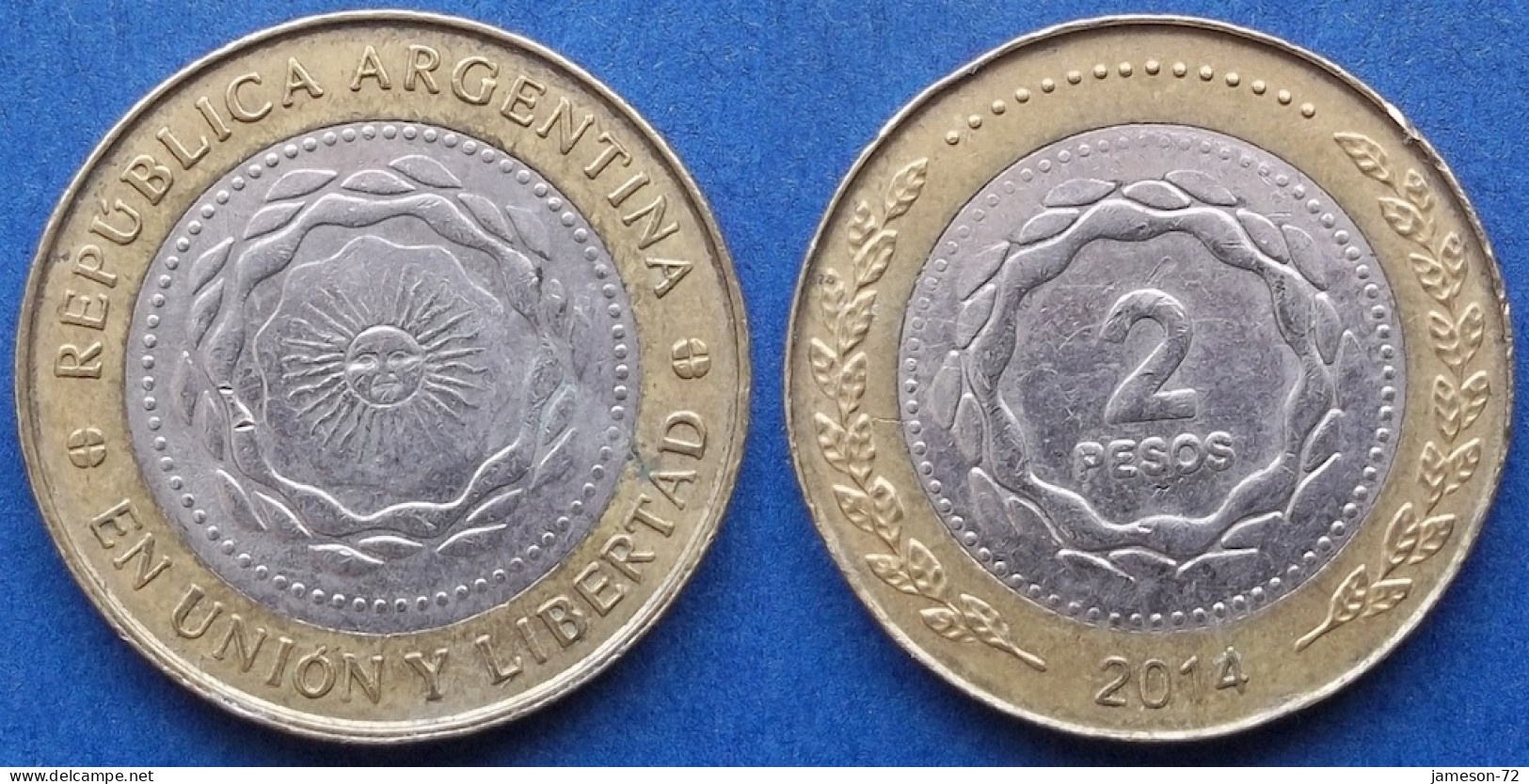 ARGENTINA - 2 Pesos 2014 KM# 165 Monetary Reform (1992) - Edelweiss Coins - Argentinië