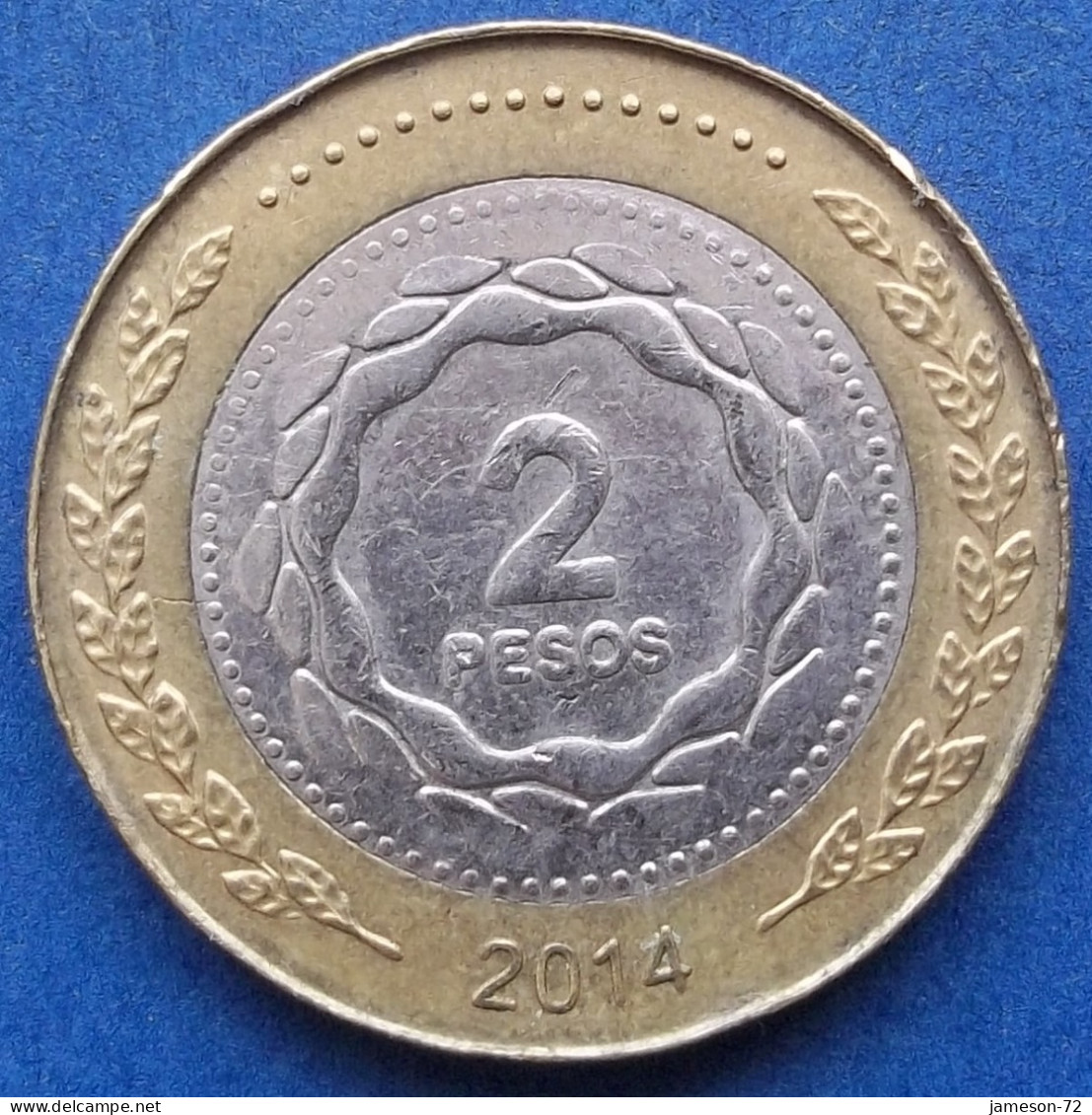 ARGENTINA - 2 Pesos 2014 KM# 165 Monetary Reform (1992) - Edelweiss Coins - Argentina