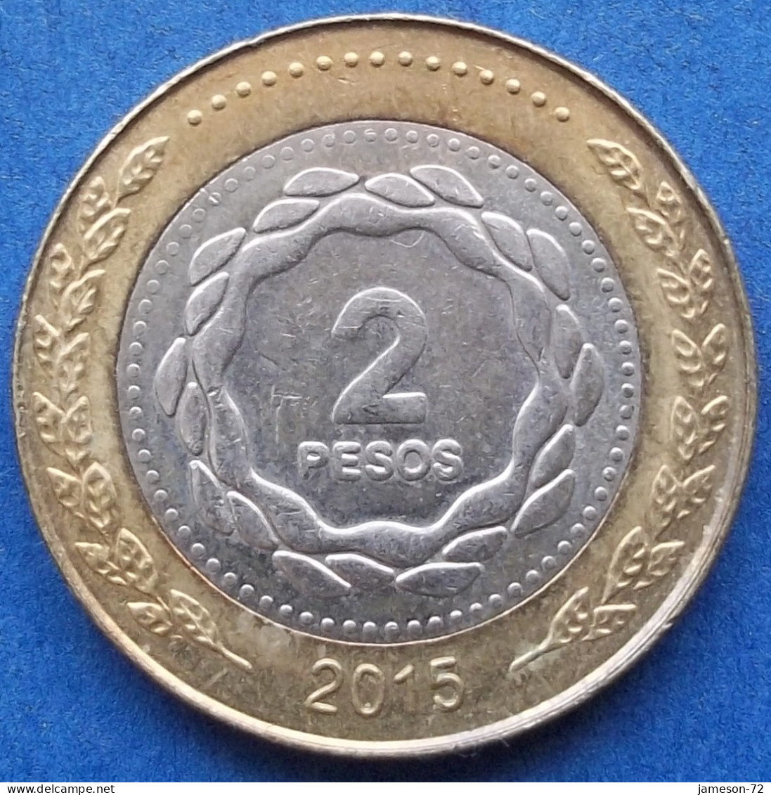 ARGENTINA - 2 Pesos 2015 KM# 165 Monetary Reform (1992) - Edelweiss Coins - Argentina