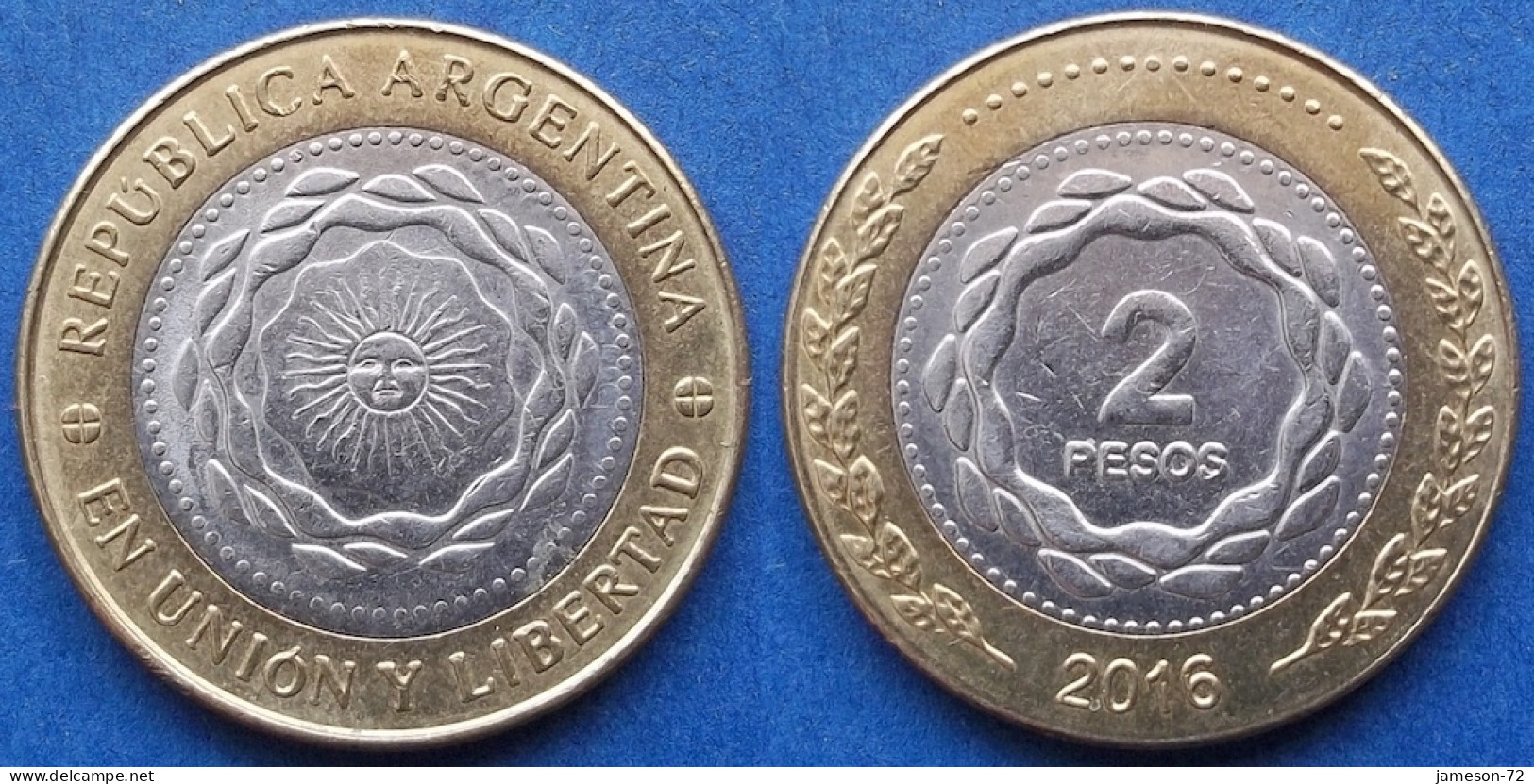 ARGENTINA - 2 Pesos 2016 KM# 165 Monetary Reform (1992) - Edelweiss Coins - Argentine