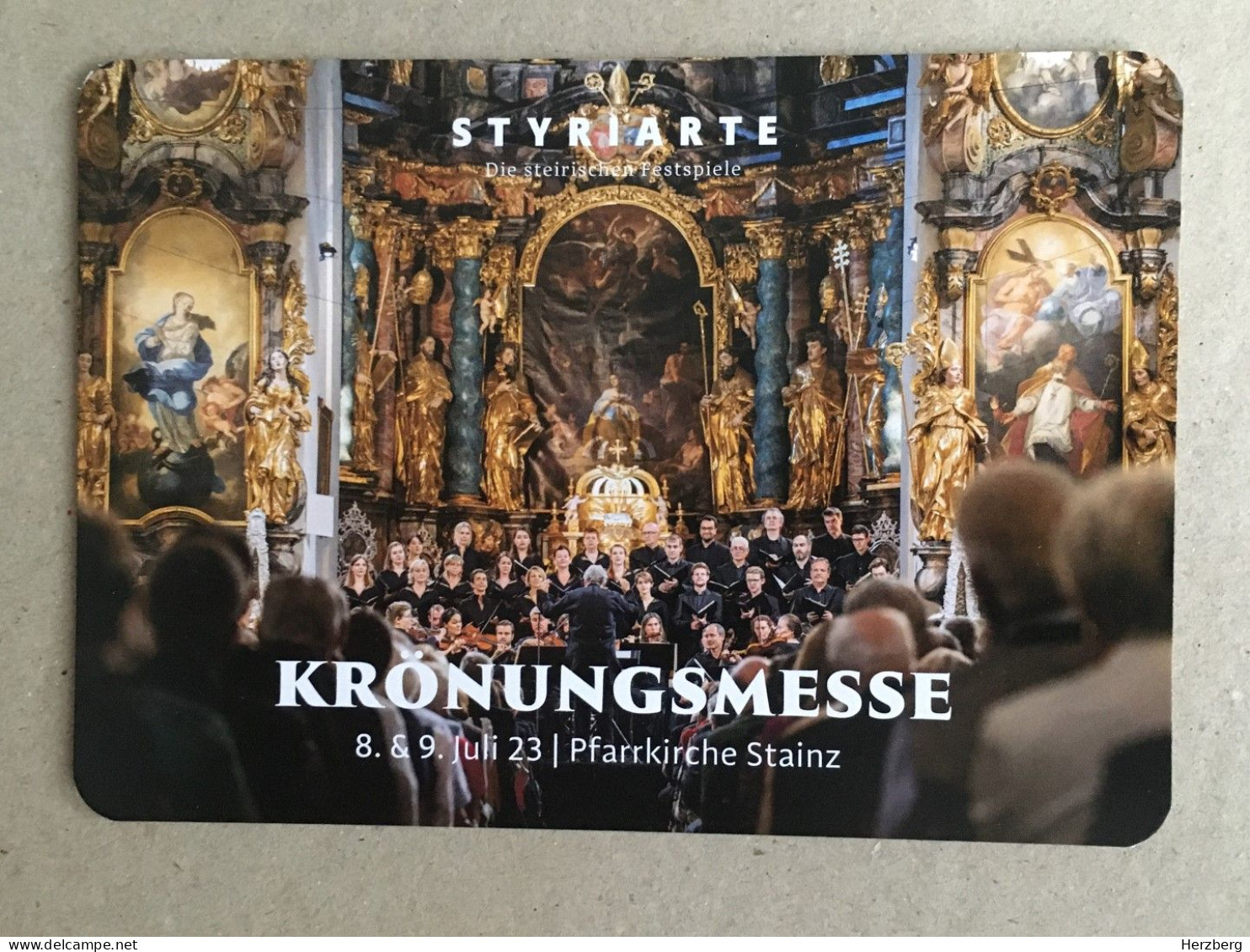 Austria Osterreich - Stainz Kronungsmesse Altar Concert Konzert - Stainz