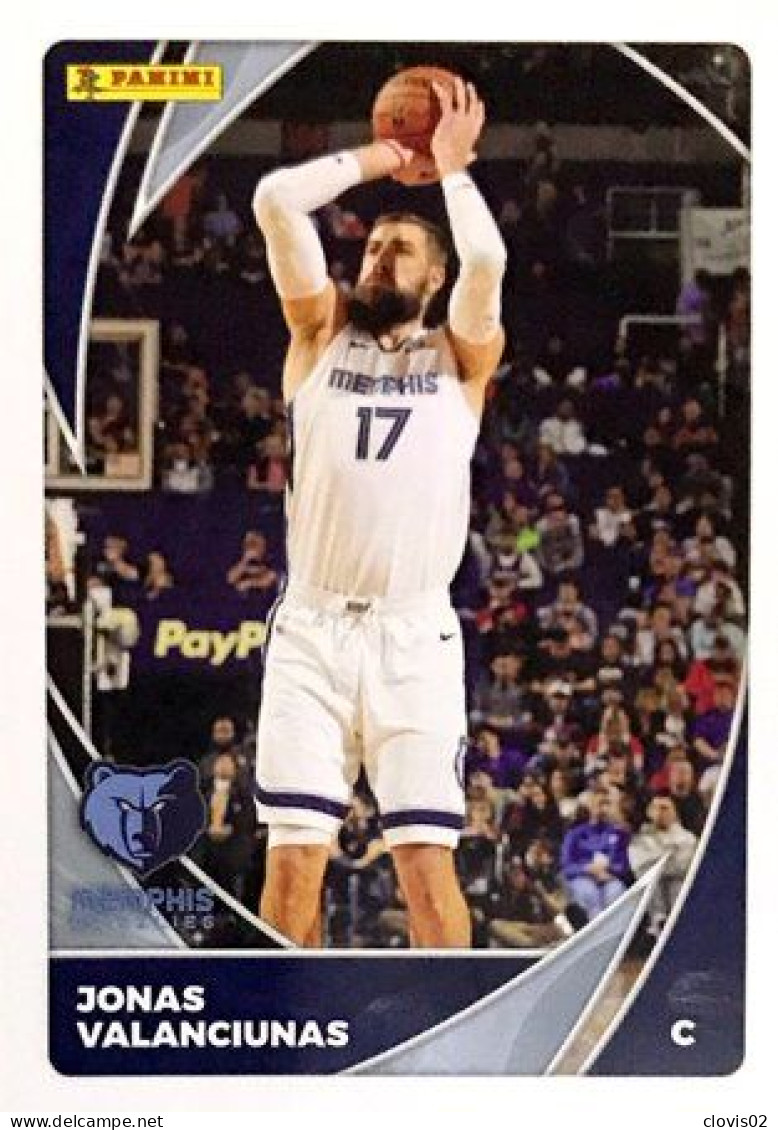 3 Jonas Valanciunas - Memphis Grizzlies - Panini NBA Carte Basketball 2020-2021 - Otros & Sin Clasificación